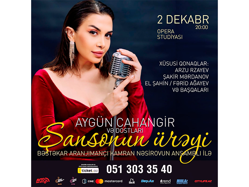 "Şansonun ürəyi" böyük konserti Opera studiyasının səhnəsində