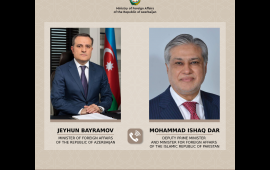 Bayramov pakistanlı həmkarı ilə danışdı