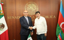 Elçin Əmirbəyov Meksika Senatında olub 