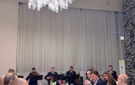 Serbiya hərbi orkestri Prezident İlham Əliyevin səfəri zamanı &ldquo;Ay La&ccedil;ın&rdquo;ı ifa etdi 