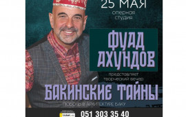 Fuad Axundov "Bakı sirləri" adlı yaradıcılıq axşamını təqdim edəcək