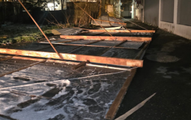 G&uuml;cl&uuml; k&uuml;lək Yasamalda fəsadlar t&ouml;rətdi 