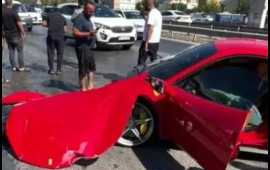 Usta müştərisinin 700 min manatlıq "Ferrari"sini yararsız hala saldı  VİDEO  FOTO