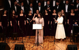 Bəxtiyar Vahabzadənin 100 illiyinə həsr olunan "Səninlə dünyada bəxtiyaram mən" adlı ədəbimusiqili proqram təqdim edilib  FOTO