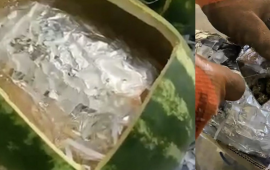 Qarpızın i&ccedil;indən narkotik &ccedil;ıxdı 