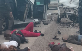 Bərdədə "Niva" ilə "Mercedes" toqquşdu  5 nəfər öldü 