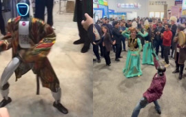 Robotun “Qaragöz boyboy” rəqsi gündəm oldu 