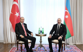 İlham Əliyev Xankəndidə Ərdoğanla görüşüb 