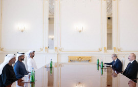 Prezident Birləşmiş Ərəb Əmirliklərinin bir sıra şirkətlərinin rəhbərlərini qəbul edib  FOTO