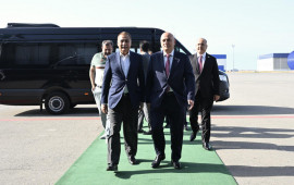 Pakistan Milli Assambleyasının sədri Azərbaycana rəsmi səfərə gəlib  FOTO