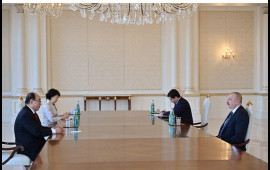 Prezident Çin Hökumətinin Avropa məsələləri üzrə xüsusi nümayəndəsini qəbul edib  FOTO