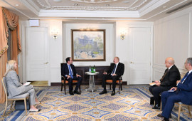 İlham Əliyev Conatan Qrey ilə görüşüb 
