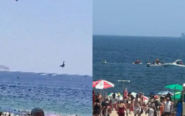 Reklam təyyarəsi okeana d&uuml;şd&uuml;: Pilot &Ouml;LD&Uuml; 