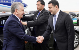 Şavkat Mirziyoyevin Azərbaycana səfəri başa çatıb