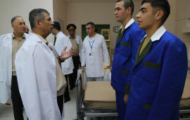 Nazir hərbi hospitalı ziyarət edib  VİDEO  FOTO