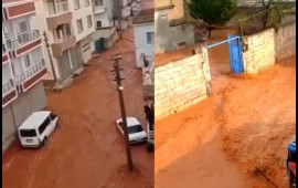 Türkiyənin bu şəhərini sel basdı 