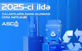 Gəmilər və sahil obyektləri &uuml;zrə &ouml;tən il təhvil verilmiş tullantıların həcmi a&ccedil;ıqlanıb