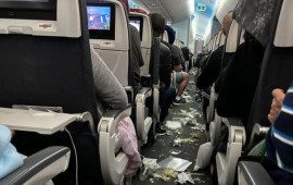 Təyyaradə həyəcanlı anlar: Sərnişinlər... 