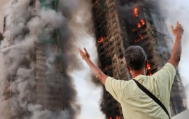 Honq Konqda ölənlərin sayı 94ə çatdı  40 saatdır söndürə bilmirlər...  FOTO