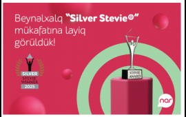 “Nar” nüfuzlu “Stevie” mükafatına layiq görüldü