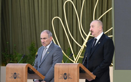 Prezident İlham Əliyev: Biz s&uuml;lh şəraitində yaşamağı &ouml;yrənirik