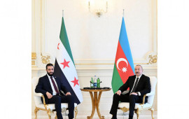 Əhməd Əl Şaraa İlham Əliyevə təşəkkür edib