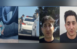 Yol polisini təhdid edən sürücü həbs olunub  VİDEO