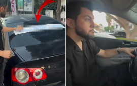 Boşanan kişinin avtomobilinə yazdığı sözlər gündəm oldu – sürücülərdən bunu istədi 