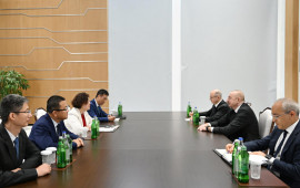 Prezident Mingəçevirdə Çinin “Dongfang Electric İnternational Corporation” Şirkətinin İdarə Heyətinin sədrini qəbul edib  FOTO