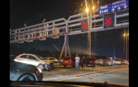 Aeroport yolunda qəza, yaralı var  FOTO