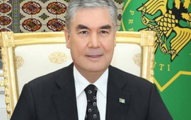 Qurbanqulu Berdiməhəmmədov İlham Əliyevi təbrik edib