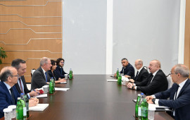 Prezident Mingəçevirdə Adolfo Ursonun başçılıq etdiyi nümayəndə heyətini qəbul edib  FOTO