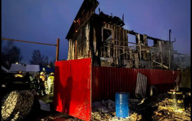 Rusiyada dəhşətli yanğın: Dördü uşaq olmaqla yeddi nəfər yanaraq öldü