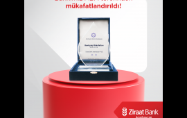 Ziraat Bank Azərbaycan ABA tərəfindən mükafatlara layiq görülüb