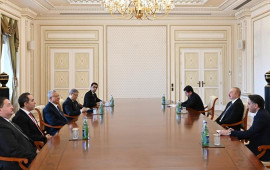 Prezident Misir parlamentinin Nümayəndələr Palatasının sədrini qəbul edib  FOTO