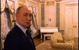 Putin ilk dəfə iş otağını göstərdi  VİDEO