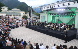 XIV Qəbələ Beynəlxalq Musiqi Festivalının təntənəli açılış mərasimi olub 