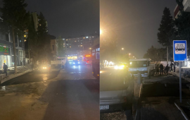 Gecə ilə səkini parkinqə çevirmək istədilər