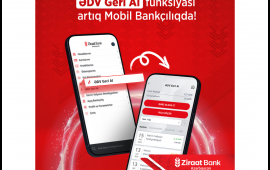Ziraat Bank Azərbaycan müştəriləri üçün “ƏDV Geri Al” funksiyasını istifadəyə verdi