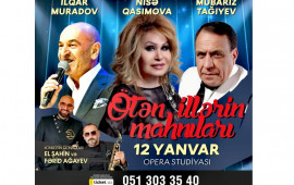 Azərbaycanın xalq artistləri konsert proqramı ilə çıxış edəcəklər