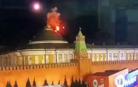 Kreml üzərində yenidən naməlum dronlar göründü