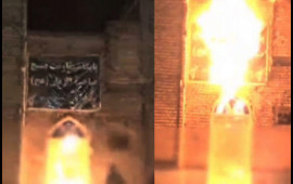 İranda xalqa divan tutan radikal “Bəsic” qüvvələrinə məxsus baza yandırıldı 