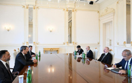 İlham Əliyev “Schlumberger Overseas S.A” şirkətinin baş icraçı direktorunu qəbul edib  FOTO