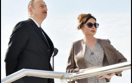 Prezident və birinci xanım Şuşa rayonunun Daşaltı kənd məscidinin açılışında iştirak ediblər