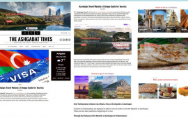 Ashgabattimes portalında Azərbaycanın turizm potensialı haqqında məqalə dərc edilib