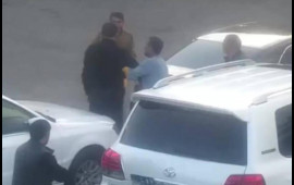 Zabil Qəhrəmanovun saxlanılmasına səbəb olan hadisənin görüntüləri