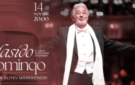 Heydər Əliyev Mərkəzində əfsanəvi tenor Plasido Dominqonun konserti keçiriləcək