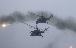 Voronejdə Rusiya ordusuna aid helikopter vuruldu  VİDEO