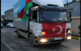 Cəlilabaddan Türkiyə üçün 16 yük maşını ilə yardım göndərilib