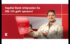 Kapital Bankın 30 000 000 manat həcmində istiqraznın abunə yazılışı başladı